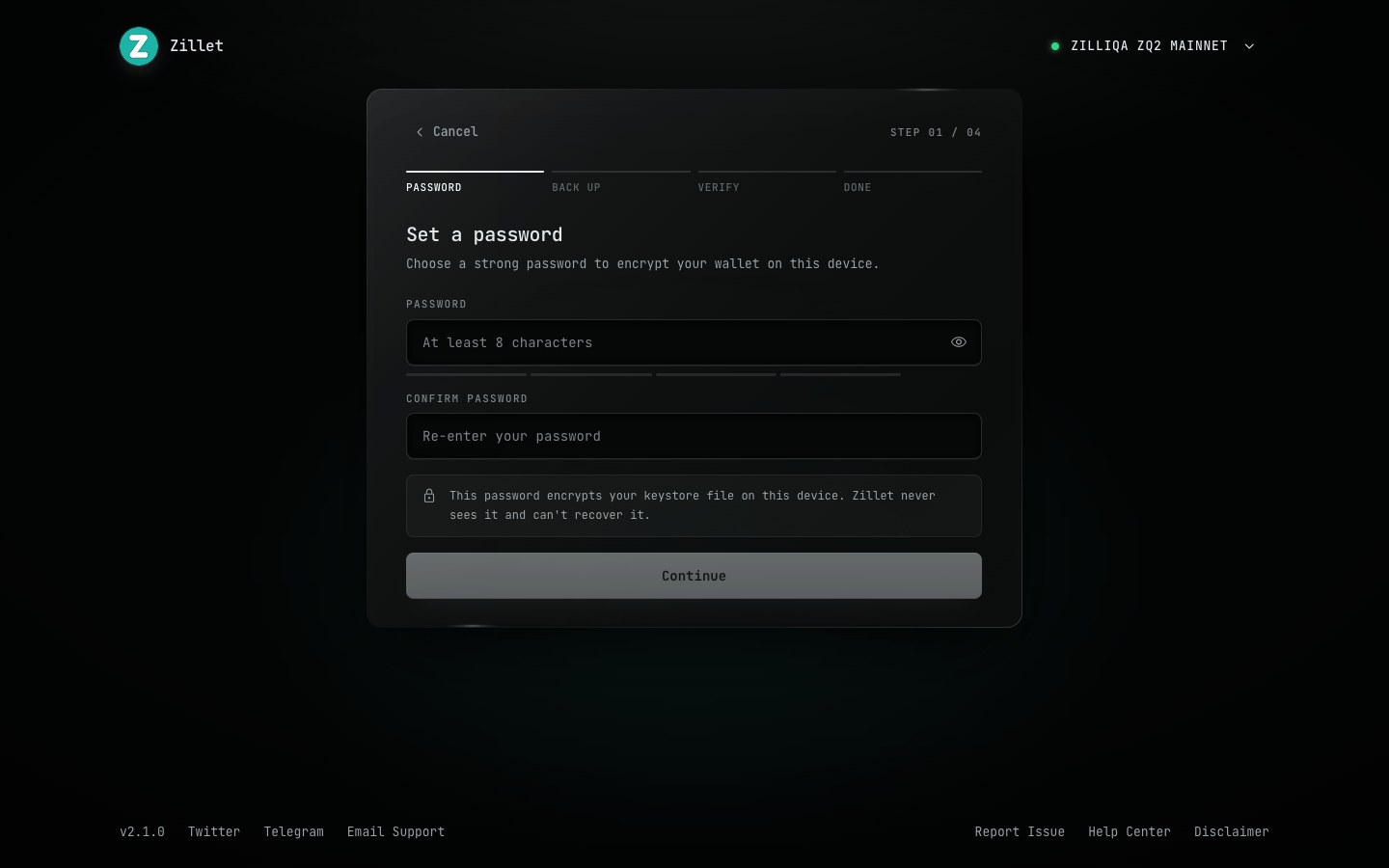 01 · Password